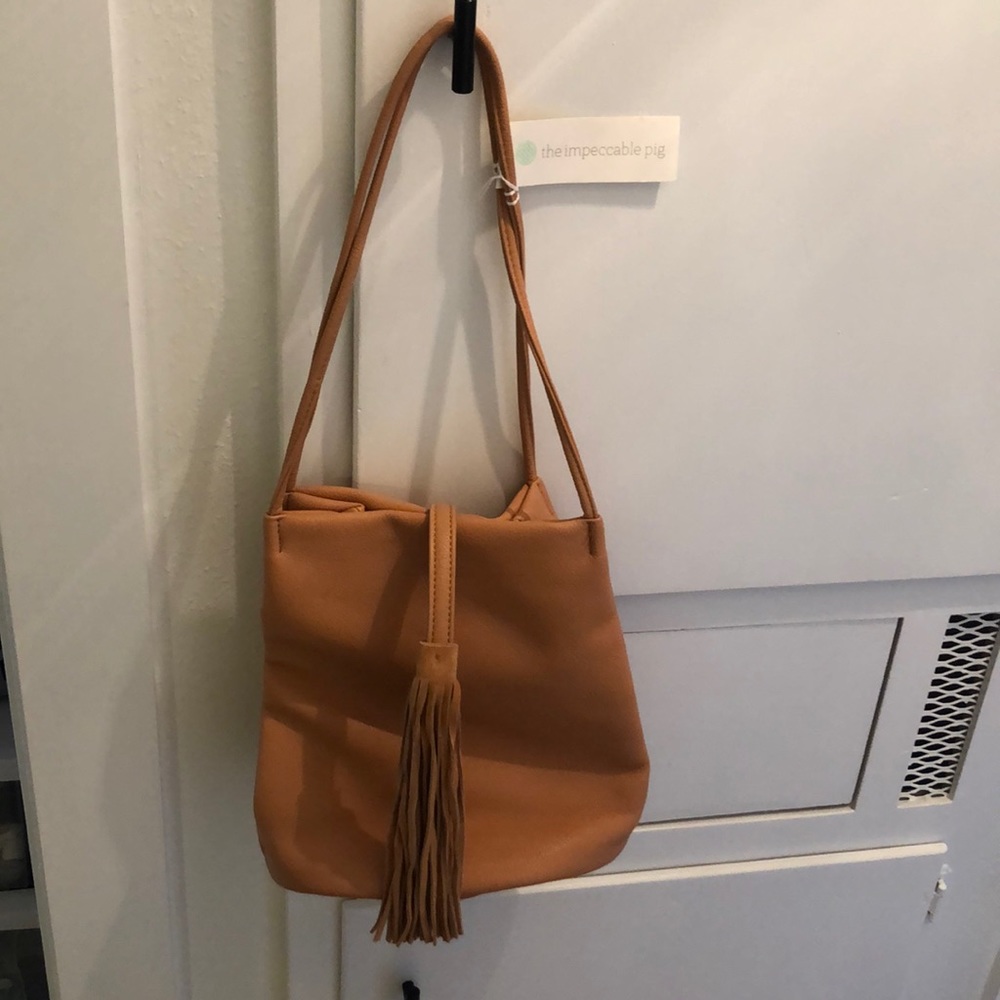 NWT Tan Purse with Tassle
